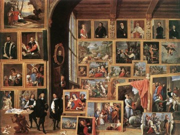 ブリュッセルのレオポルド大公のギャラリー 1640年 デヴィッド・テニールス・ザ・ヤング Oil Paintings